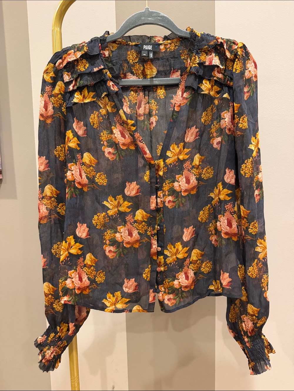 PAIGE Georgiana Silk Blouse